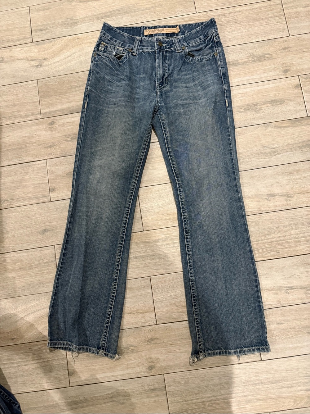 Men’s rock n roll cowboy bootcut jeans